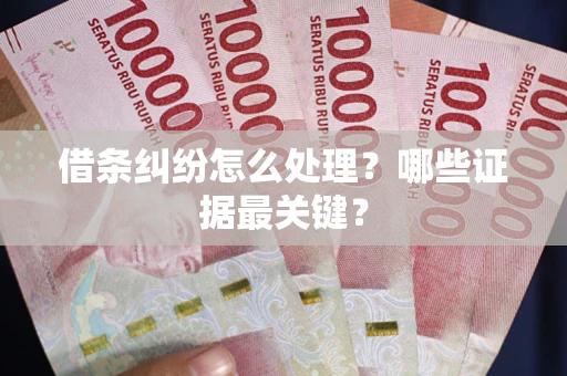 济南借条纠纷怎么处理？哪些证据最关键？