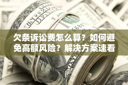 济南欠条诉讼费怎么算？如何避免高额风险？解决方案速看！